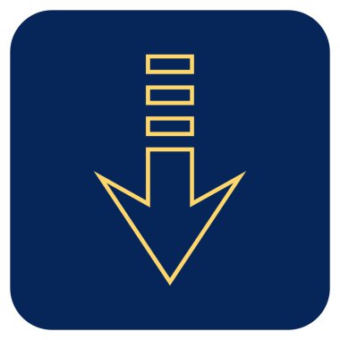 Düz kare vektör simgesi gönder