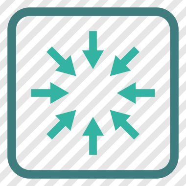 Kompakt oklar bir çerçeve içinde simge vektör