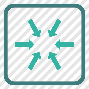 Kompakt oklar bir çerçeve içinde simge vektör