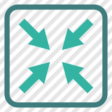 Oklar vektör simgesi bir çerçeve içinde sıkıştırmak