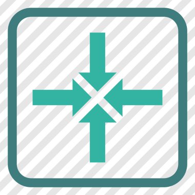 Oklar vektör simgesi bir çerçeve içinde sıkıştırmak