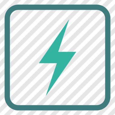 Elektrik vektör simgesi bir çerçeve içinde