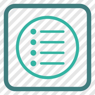 Öğeleri vektör simgesi bir çerçeve içinde