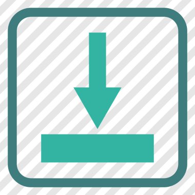 Alt vektör simgesi bir çerçeve içinde hareket