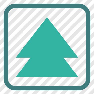 Vektör simgesi bir çerçeve içinde yukarı çıkar