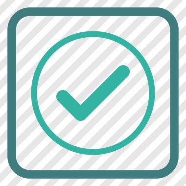 Tamam vektör simgesi bir çerçeve içinde