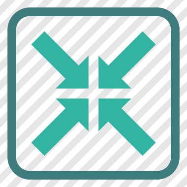 Basınç oklar bir çerçeve içinde simge vektör