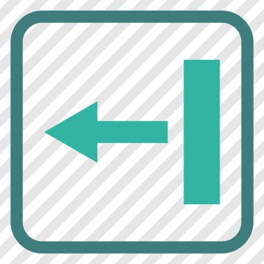 Sol vektör simgesi bir çerçevede çekin