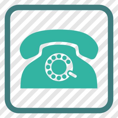 Nabız telefon vektör simgesi bir çerçeve içinde