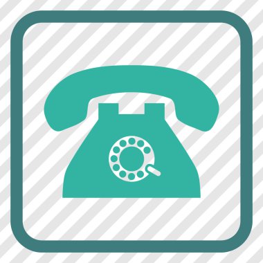 Nabız telefon vektör simgesi bir çerçeve içinde