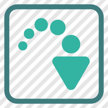 Vektör simgesi bir çerçeve içinde Yinele