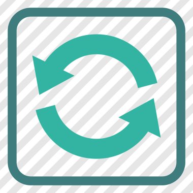 Vektör simgesi bir çerçeve içinde yenileme