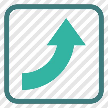 Vektör simgesi bir çerçeve içinde yukarı Döndür