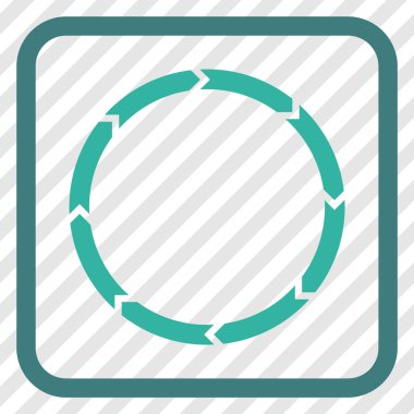 Döndürme vektör simgesi bir çerçeve içinde