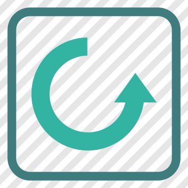 Vektör simgesi bir çerçeve içinde yukarı Döndür