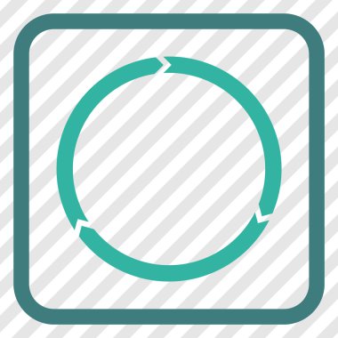 Döndürme vektör simgesi bir çerçeve içinde