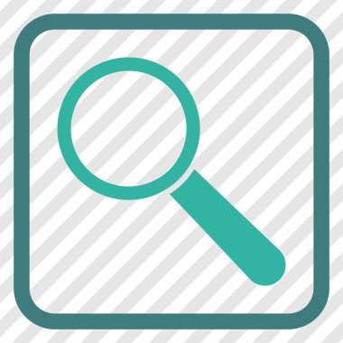 Arama aracı vektör simgesi bir çerçeve içinde