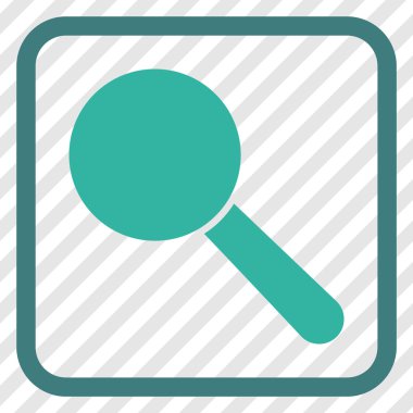 Arama aracı vektör simgesi bir çerçeve içinde