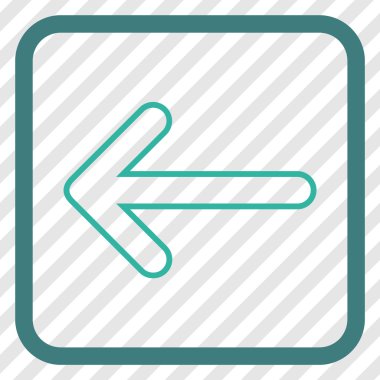 Yuvarlak ok vektör simgesi bir çerçevede yaptı.