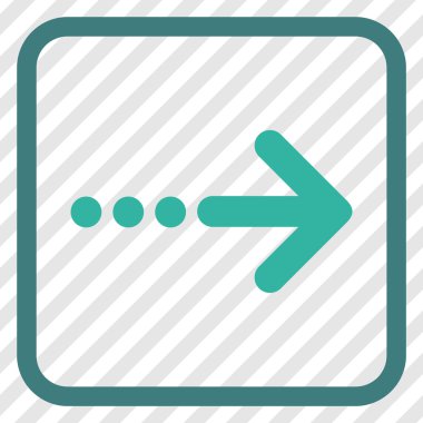 Doğru vektör simgesi bir çerçevede göndermek