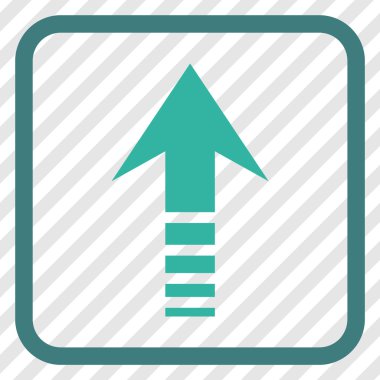 Vektör simgesi bir çerçeve içinde gönder