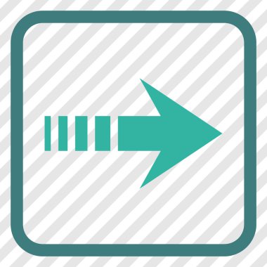 Doğru vektör simgesi bir çerçevede göndermek