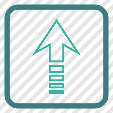 Vektör simgesi bir çerçeve içinde gönder