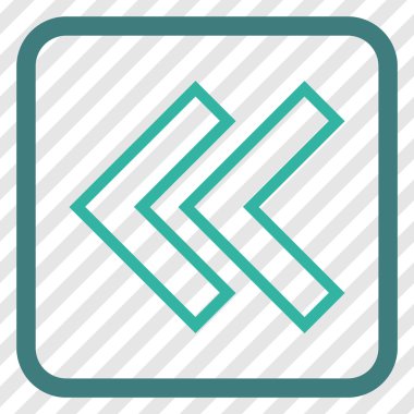 Shift Sol vektör simgesi bir çerçeve içinde