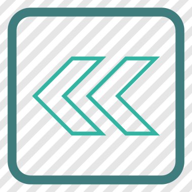 Shift Sol vektör simgesi bir çerçeve içinde