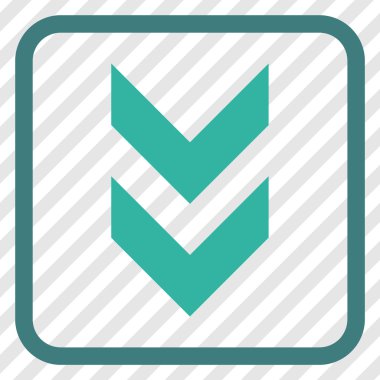 Vektör simgesi bir çerçeve içinde aşağı kaydır