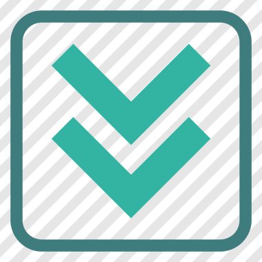 Vektör simgesi bir çerçeve içinde aşağı kaydır