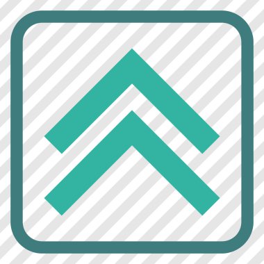 Vektör simgesi bir çerçeve içinde yukarı kayması