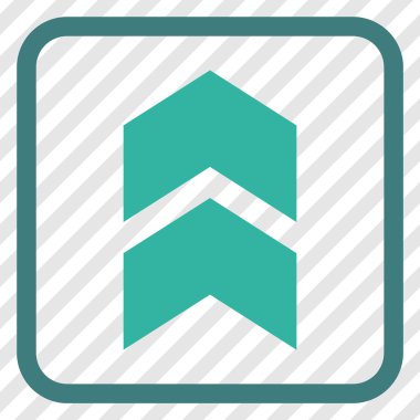 Vektör simgesi bir çerçeve içinde yukarı kayması