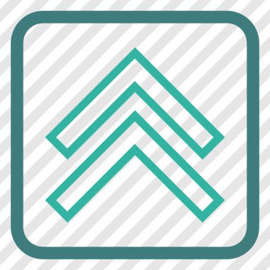 Vektör simgesi bir çerçeve içinde yukarı kayması