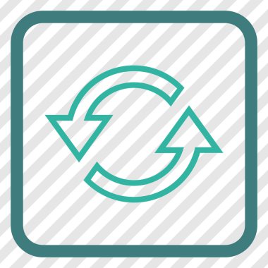 Eşitleme oklar bir çerçeve içinde simge vektör