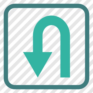 Geri vektör simge bir çerçevede açmak