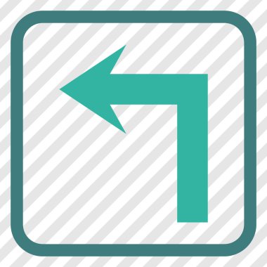 Sol vektör simge bir çerçevede açmak