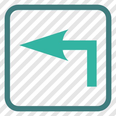 Sol vektör simge bir çerçevede açmak