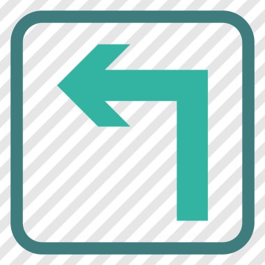 Sol vektör simge bir çerçevede açmak