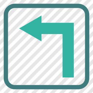 Sol vektör simge bir çerçevede açmak