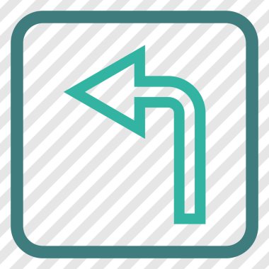 Sol vektör simge bir çerçevede açmak