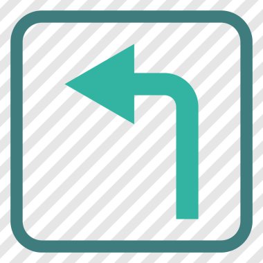 Sol vektör simge bir çerçevede açmak