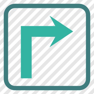 Doğru vektör simge bir çerçevede açmak