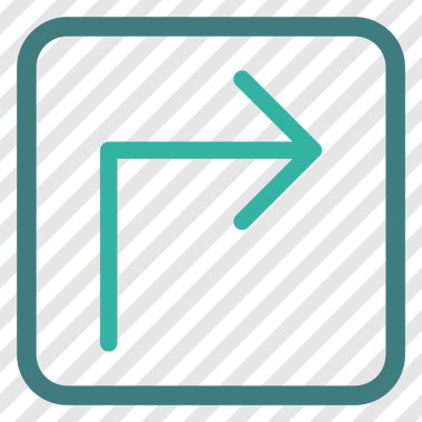 Doğru vektör simge bir çerçevede açmak