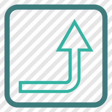 Vektör simgesi bir çerçevede aç