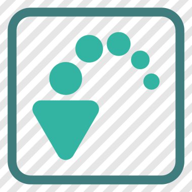 Vektör simgesi bir çerçeve içinde geri al