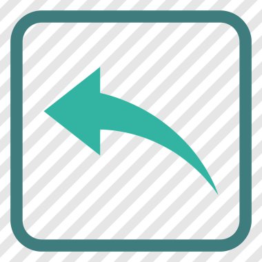 Vektör simgesi bir çerçeve içinde geri al