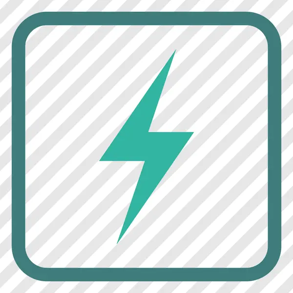 Electricity Vector Icon In a Frame — Stock Vector