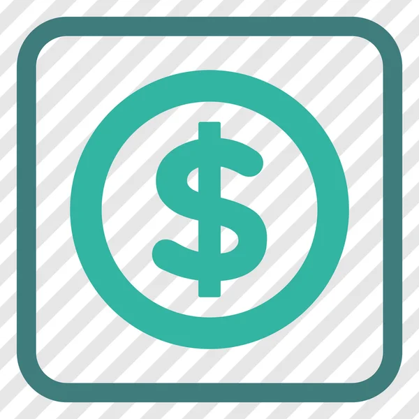 Financiën Vector Icon In een Frame — Stockvector