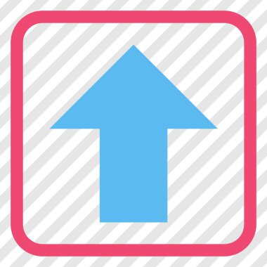 Vektör simgesi bir çerçeve içinde yukarı ok